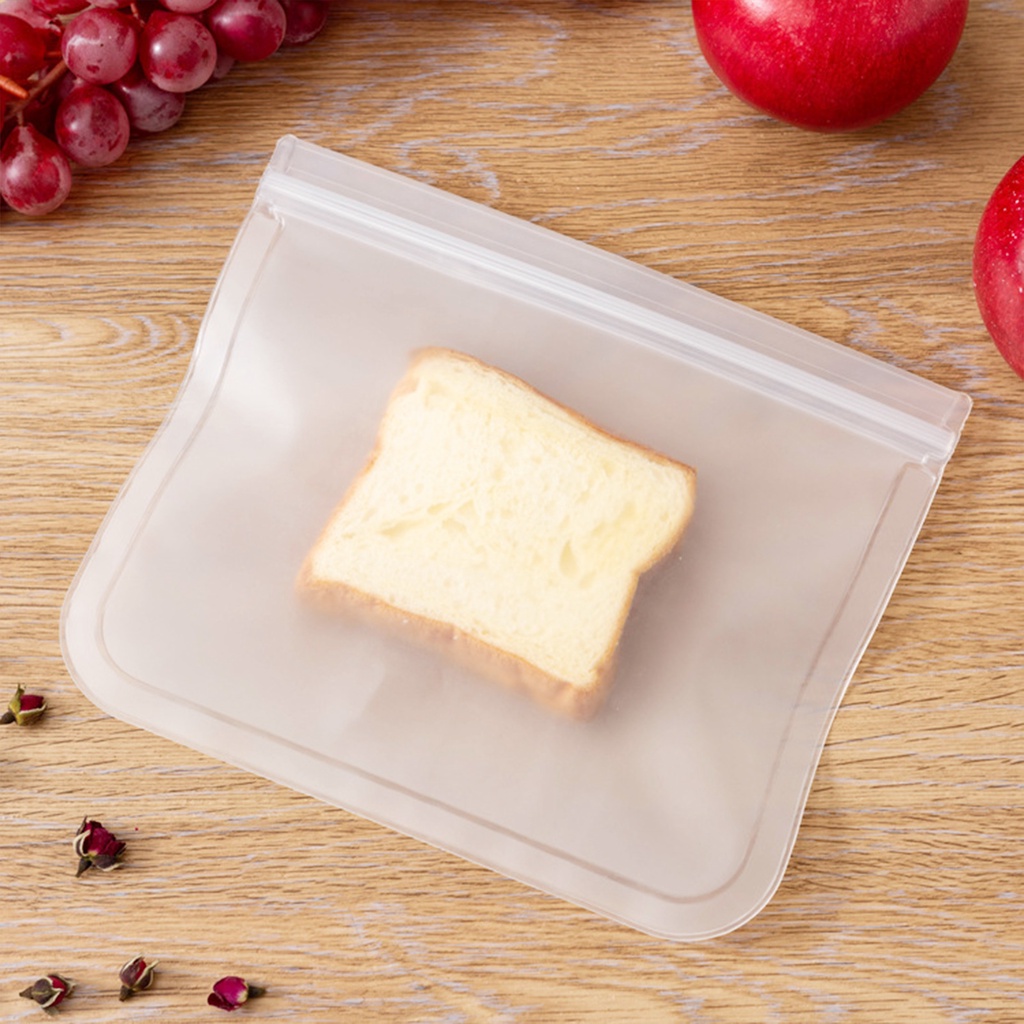 Jual Plusware Reusable PEVA Food Grade Ziplock Bag Kantong Simpan