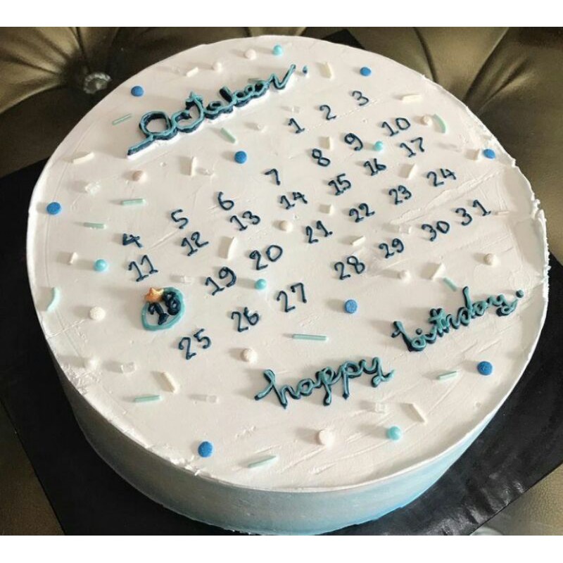 Jual KOREAN MINIMALiSt KALeNdEr.BirthdAY Cake/Cake ulangtahun Bogor
