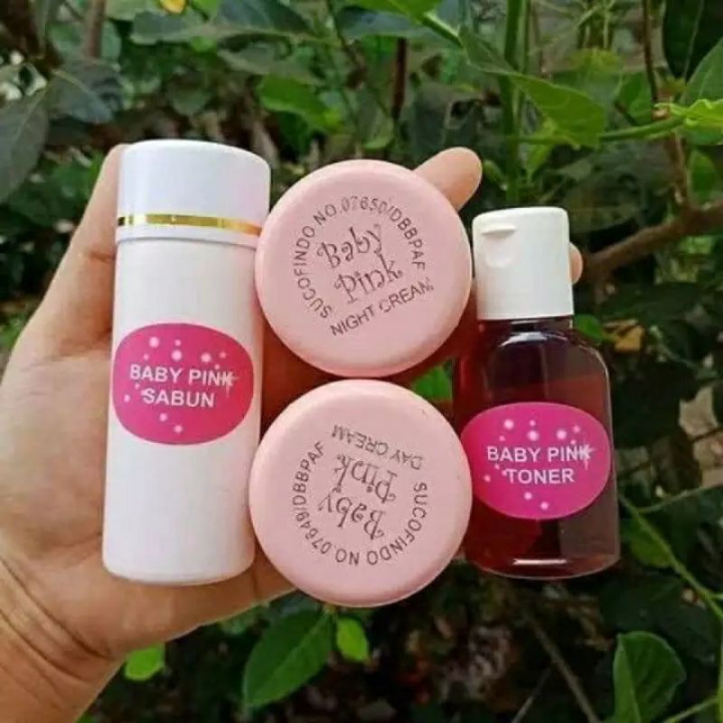 Jual Paket Glowing Baby Pink Skin Care / Baby PInk Skin Care ORI 15