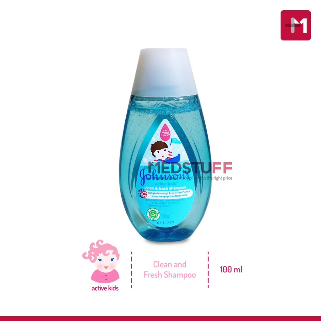 Jual Johnsons Baby Shampoo Active Fresh 100ml Shampoo Bayi Johnson