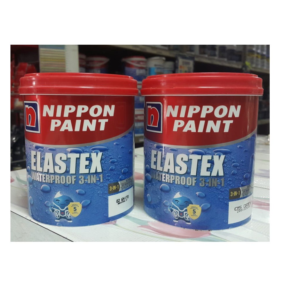 Jual CAT WATERPROOF ELASTEX NIPPON PAINT 1 KG TAHAN AIR Shopee Indonesia