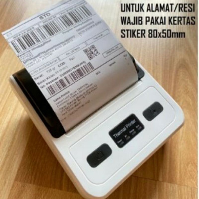 Jual PRINTER THERMAL BLUETOOTH CETAK RESI PAKAI LABEL 88 mm) Shopee Indonesia