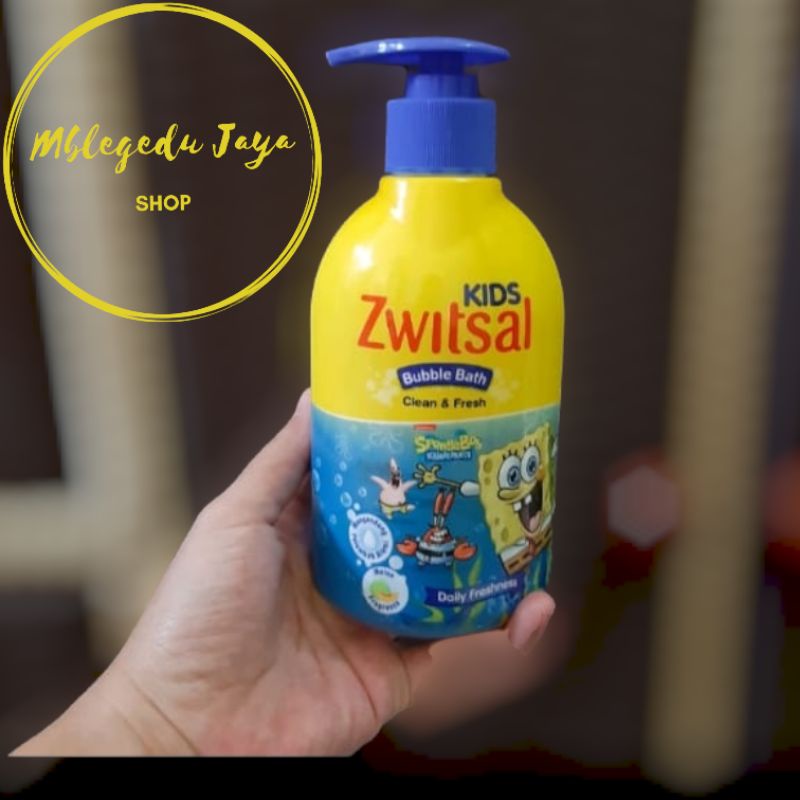 Jual zwitsal kids bubble bath clean & fresh spongebob 280 ml Shopee
