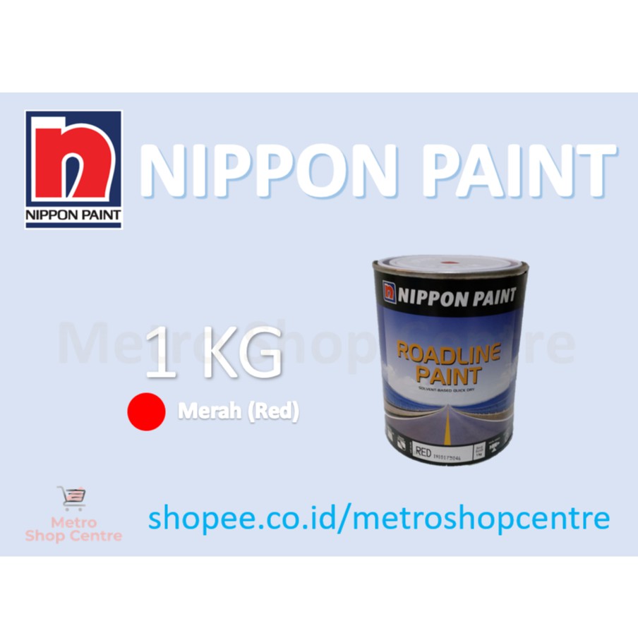 Jual NIPPON PAINT Cat Jalan Roadline / Road Line Paint 1 Kg (Kaleng