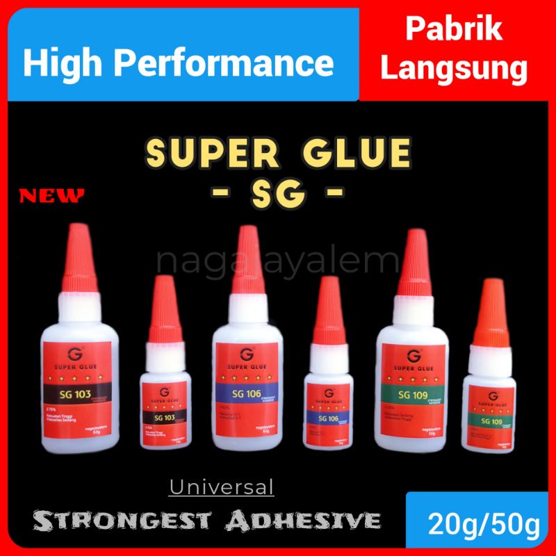 Jual Super Glue SG/Lem type SG/Strongest Adhesive SG/Lem Universal SG