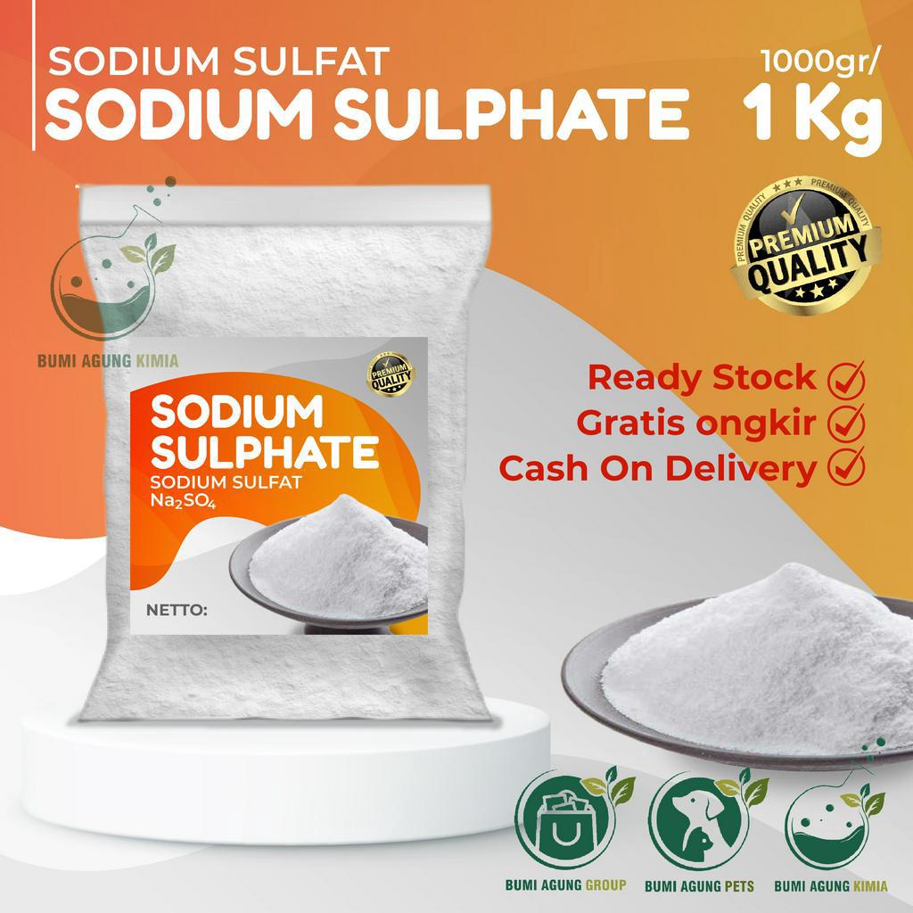 Jual Sodium Sulfat Sulfate Sulphate Sulphat 1KG 1 KG Natrium Sulfat