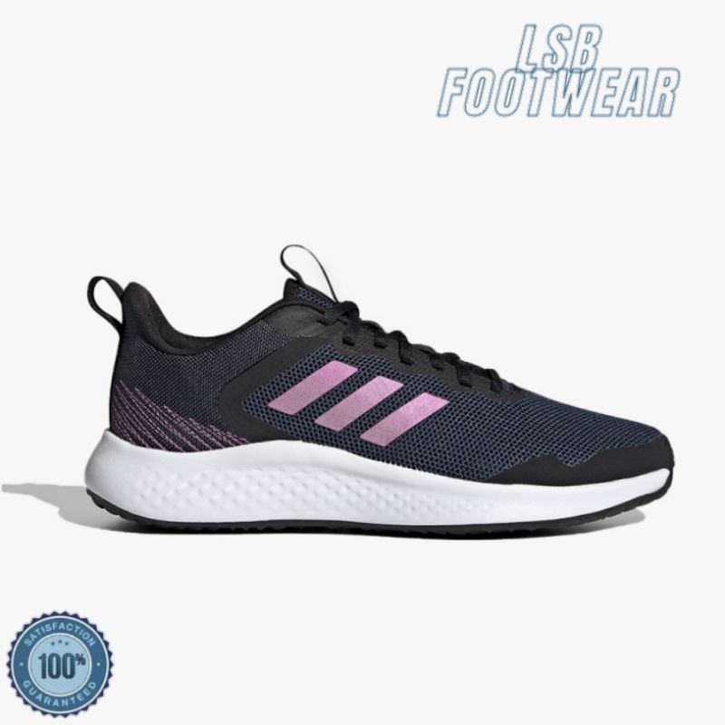 Jual Adidas Women's Fluidstreet Running Shoes Core Black/Cherry Met
