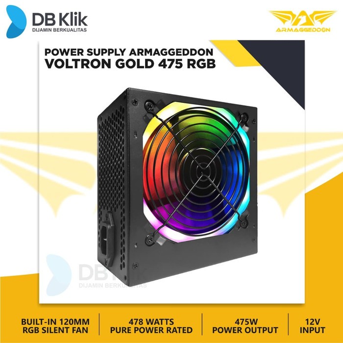 Jual Power Supply Armaggeddon Voltron Gold 475 RGB Shopee Indonesia