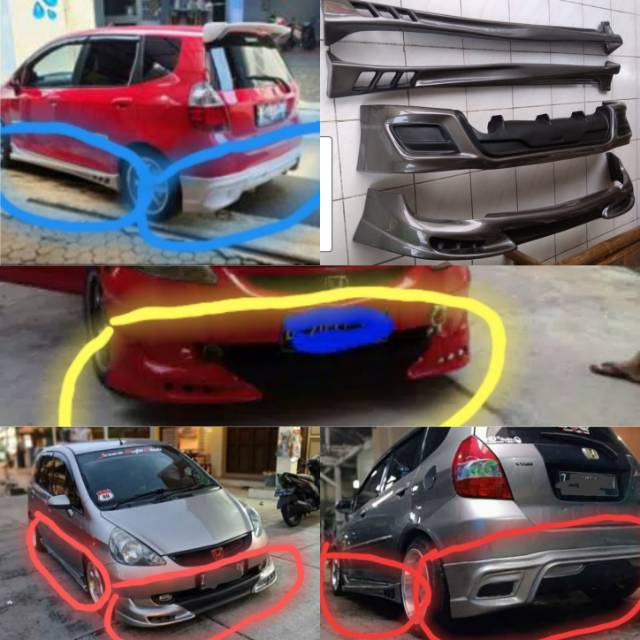 Jual aksesoris eksterior modifikasi eksternal body luar Bodykit mobil