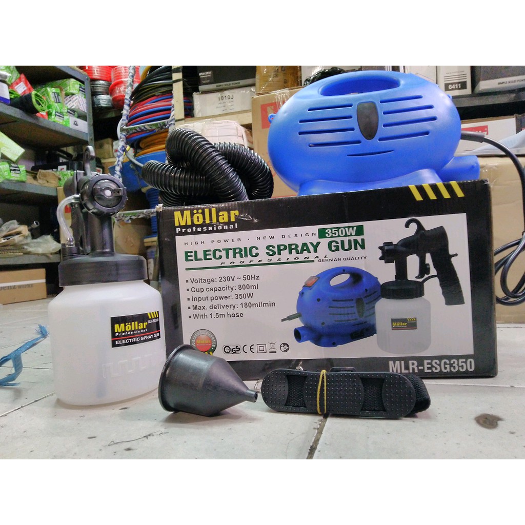 Jual PAINT ZOOM ESG 350 Spray Gun Listrik Elektik Spray Gun + selang Shopee Indonesia