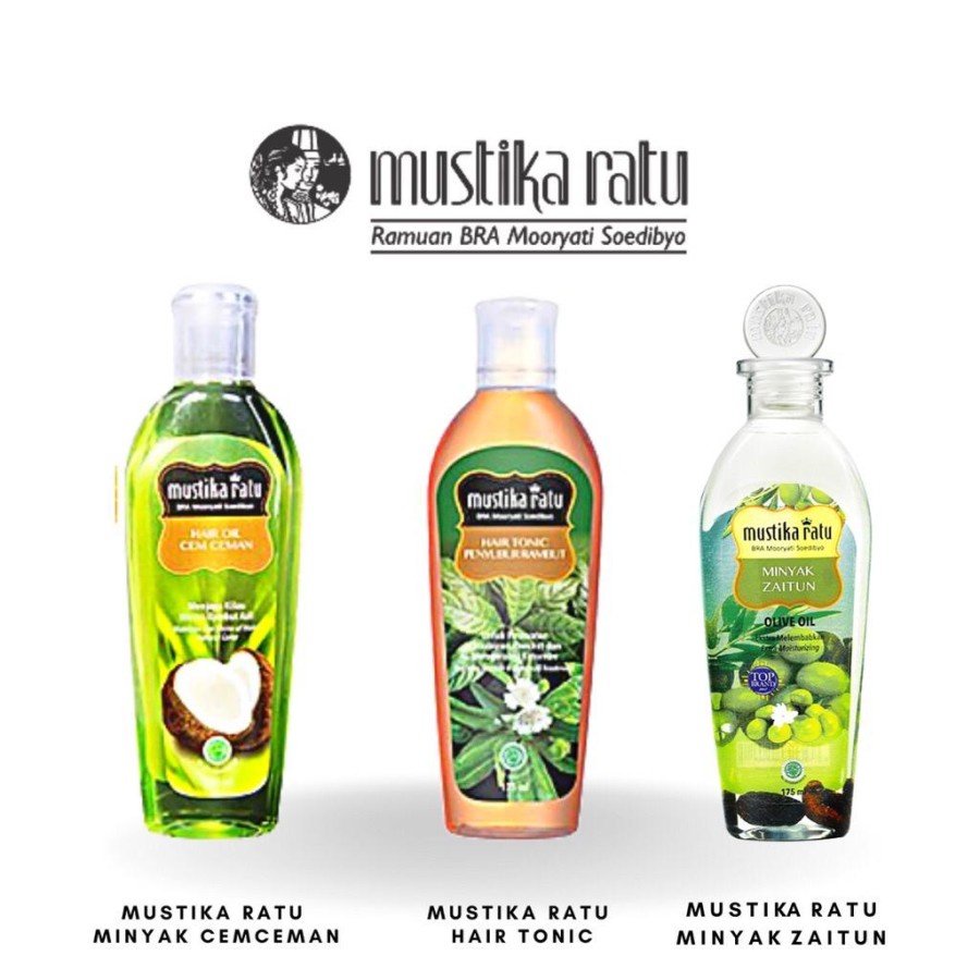 Jual Mustika Ratu Hair Tonic Hair Oil CemCeman Minyak Zaitun Mustikan