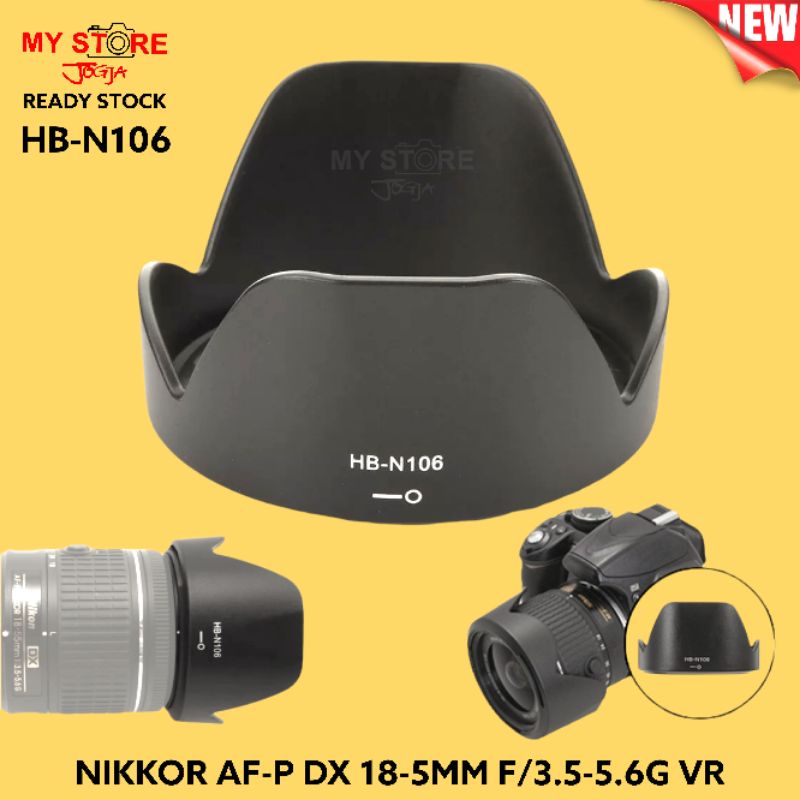 Jual Lens Hood HBN106 Tudung Lensa Nikon 55mm Nikkor AFP DX 1855mm