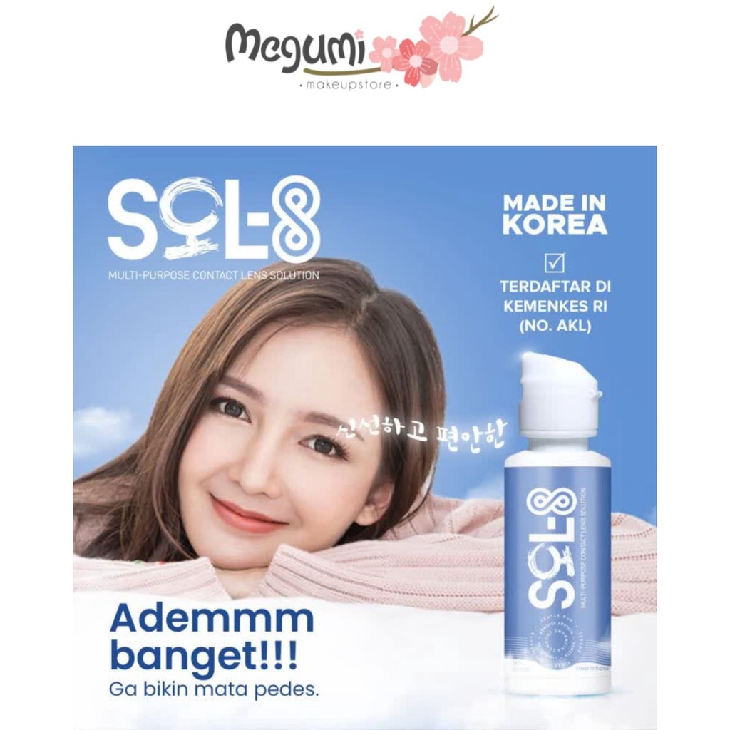Jual SOL8 MULTI PURPOSE CONTACT LENS SOLUTION / AIR SOFLENT / CAIRAN