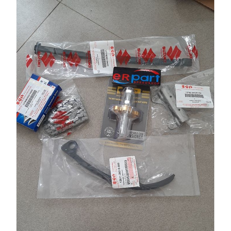 Jual rantai keteng chain cam tansioner adjuster set satria Fu lama old Raider 150 carb Shopee