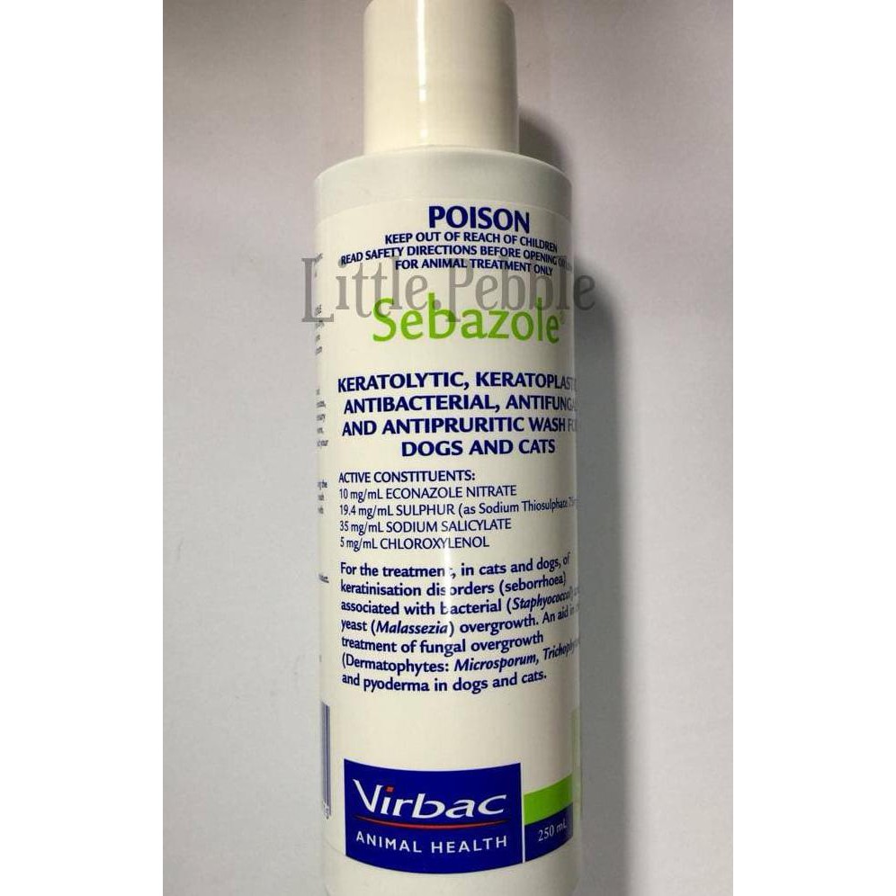 Jual Virbac Sebazole Shampoo Obat Mandi Sakit Kulit Anjing Kucing 250Ml
