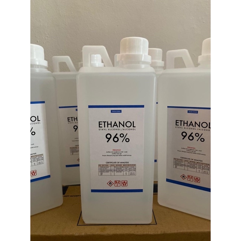 Jual ETHANOL ALKOHOL 96 FOOD GRADE / MEDICAL GRADE ALCOHOL ETHANOL