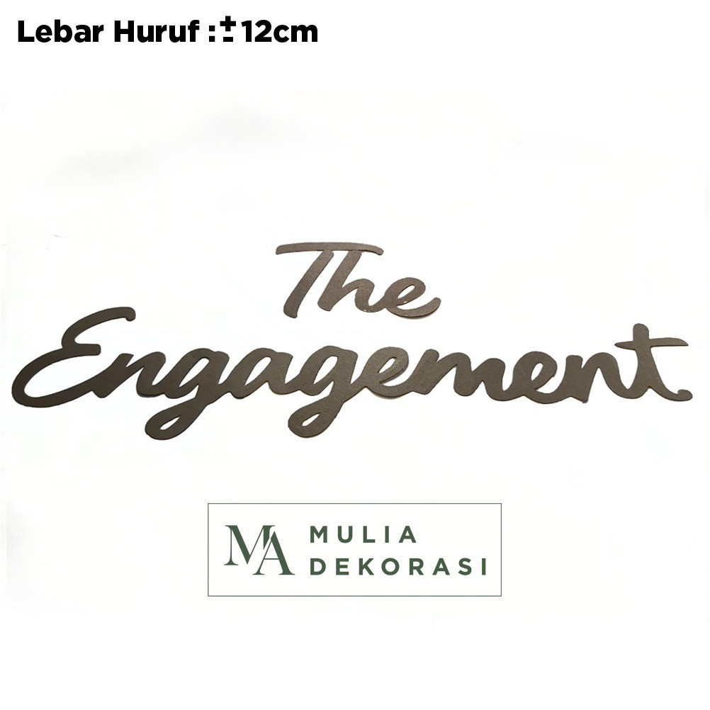 Jual Tulisan Dekorasi Backdrop Happy Wedding Engagement Birthday Karton