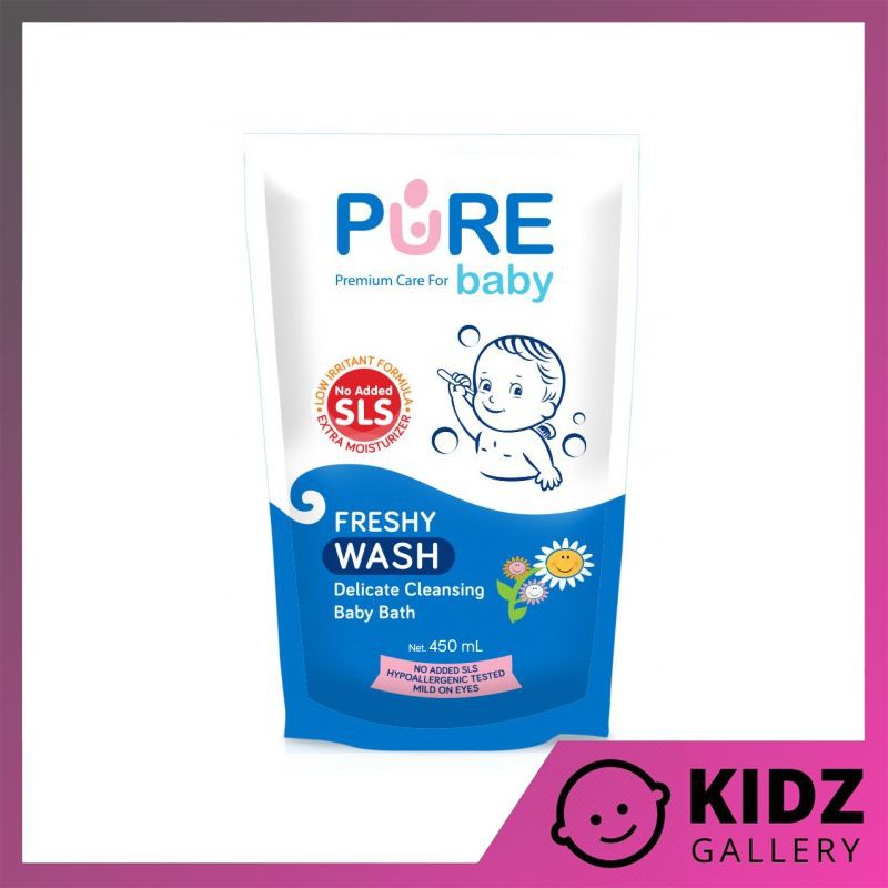 Jual Kidz Gallery PURE BABY BATH WASH FRESHY REFILL 450 ML Shopee