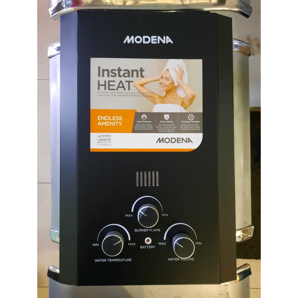 Jual Water Heater Gas Modena GI 0631 L 6 Liter Shopee Indonesia