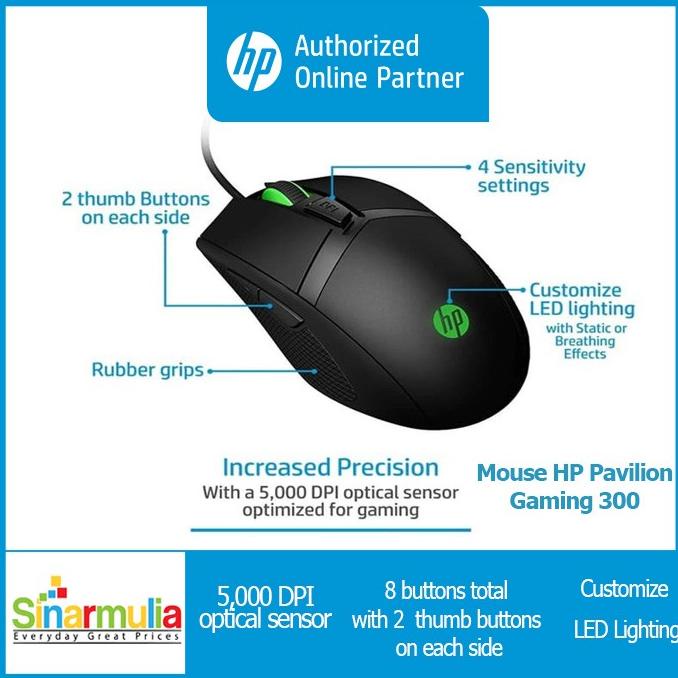 Jual HP Pavilion Gaming Mouse 300 Shopee Indonesia
