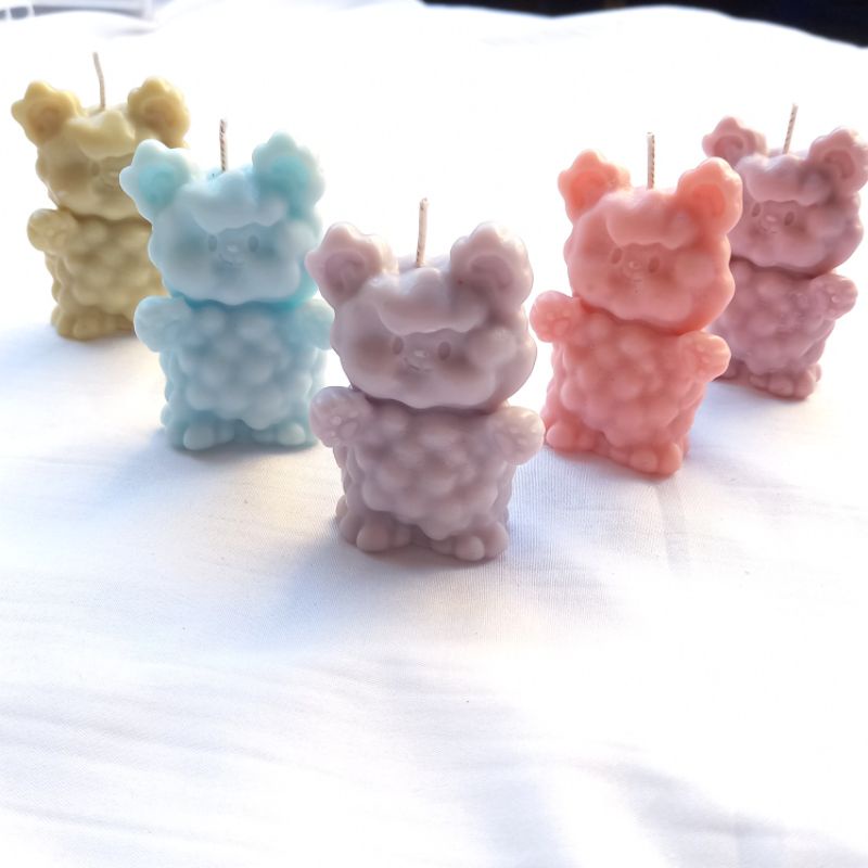 Jual Molly Bear Aesthetic Scented Candles / Korean Candle / Lilin Wangi