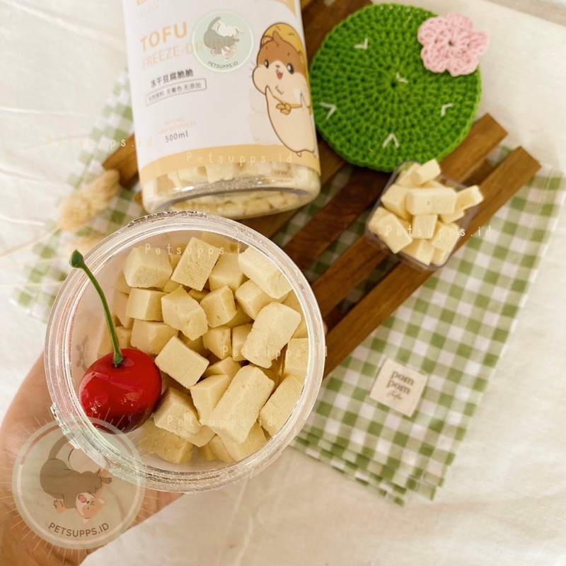 Jual Freeze Dried Tofu 5gr jonsanty snacks treats hamster sugar