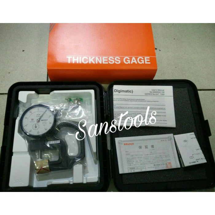 Jual MITUTOYO 7301 DIAL THICKNESS GAUGE 010mm JAPAN Shopee Indonesia