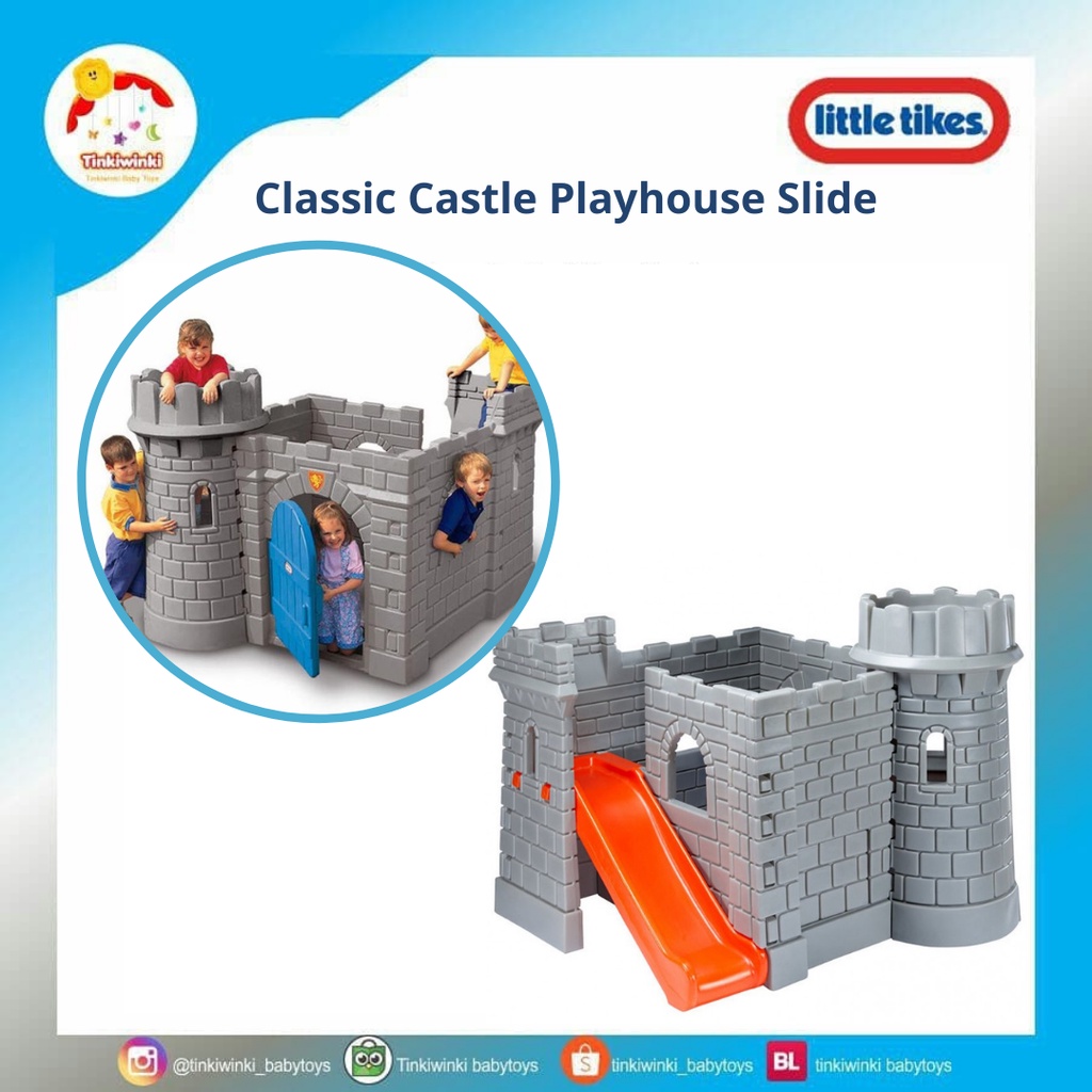 Jual Little Tikes Classic Castle Playhouse Slide Shopee Indonesia
