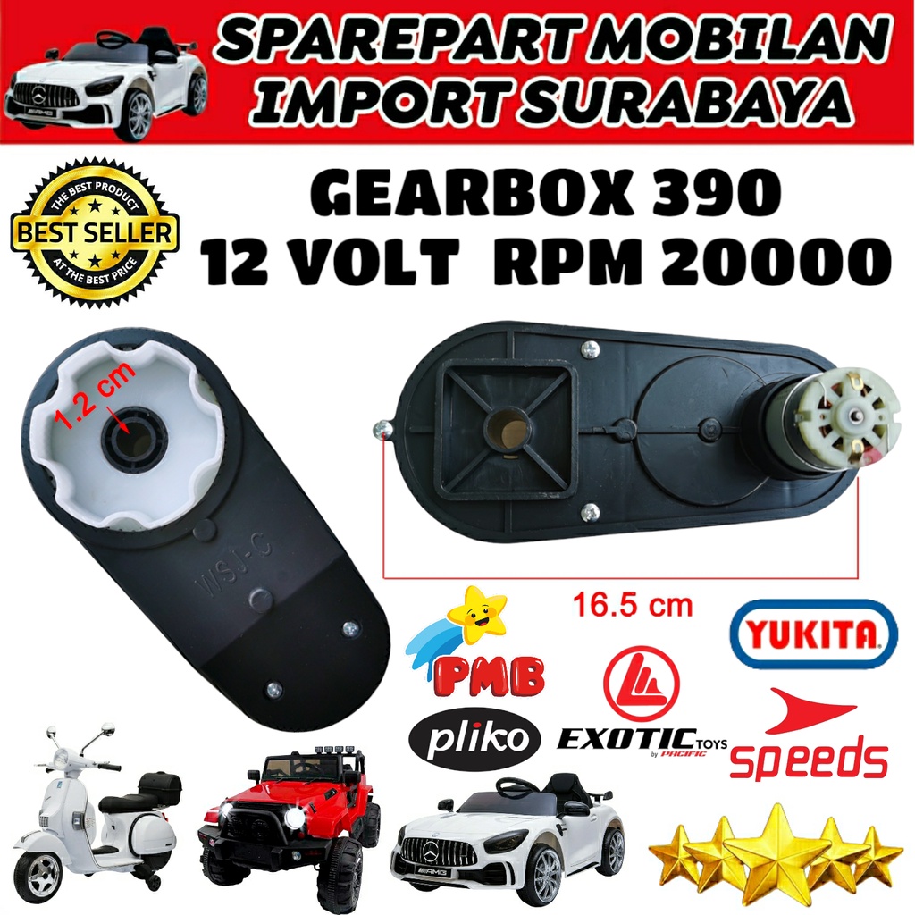 Jual RS 390 GEARBOX GER BOX GEAR BOX GERBOK DINAMO MOBIL MAINAN MOTOR