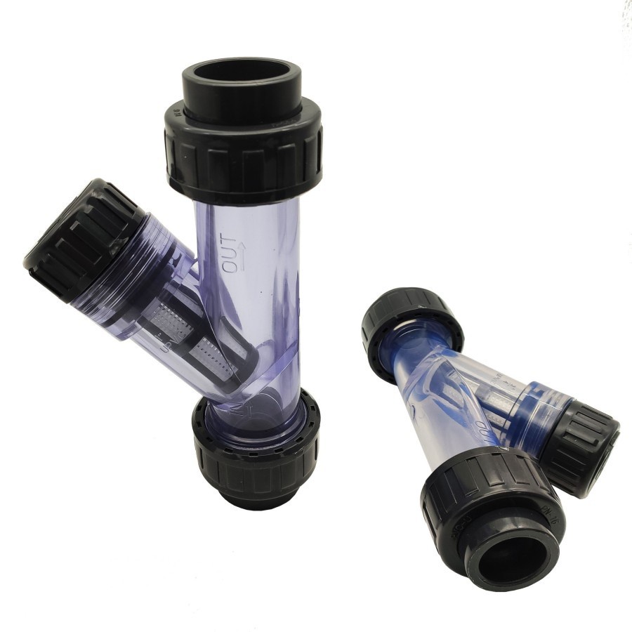 Jual Y Strainer Clear Double Union PVc 1 1/2 inch Fitting PVC Pipa PV