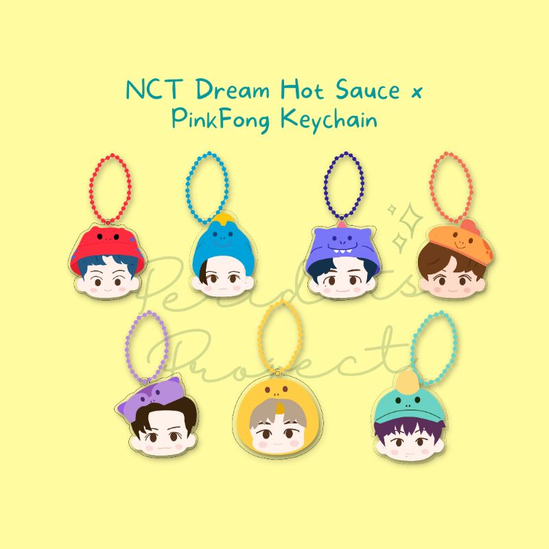Jual Keychain Chibi NCT Dream Hot Sauce Pinkfong (Ready) Shopee Indonesia