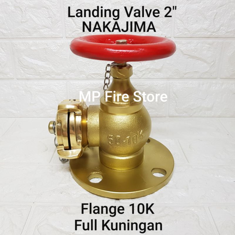 Jual FIRE LANDING HYDRANT VALVE ZEKI 2 in NAKAJIMA FLANGE 10K PEMADAM Shopee Indonesia
