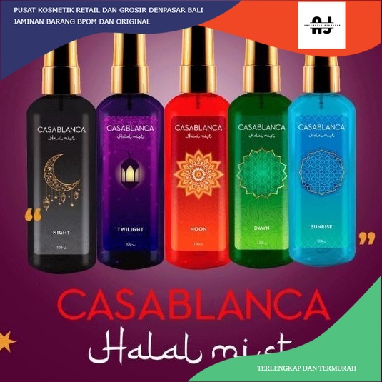 Jual CASABLANCA HALAL MIST 100ML PARFUM HALAL Shopee Indonesia