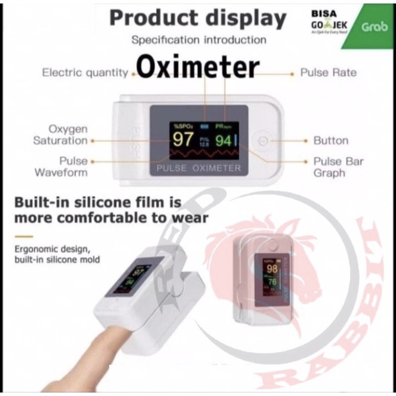 Jual Oximeter fingertip pulse LK89 (White) Shopee Indonesia