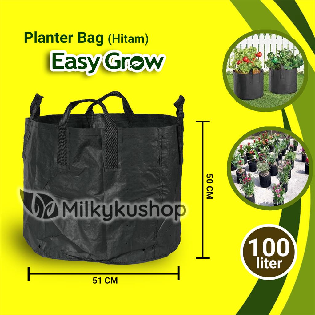 Jual PLANTER BAG EASY GROW STANDAR 100 LITER HITAM Shopee Indonesia