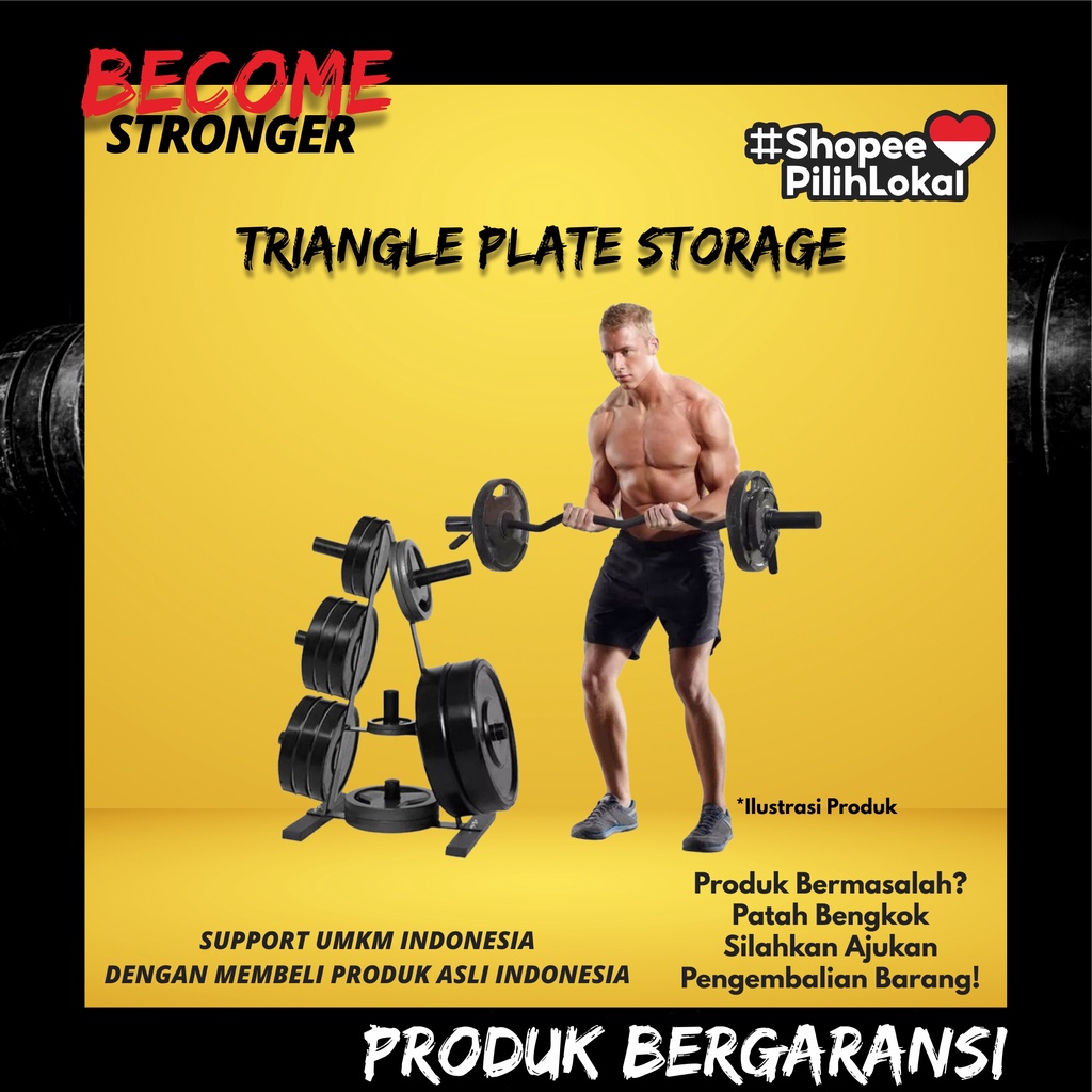 Jual Dumble Plate Rack Vertical Triangle Segitiga Dumbbells Weight