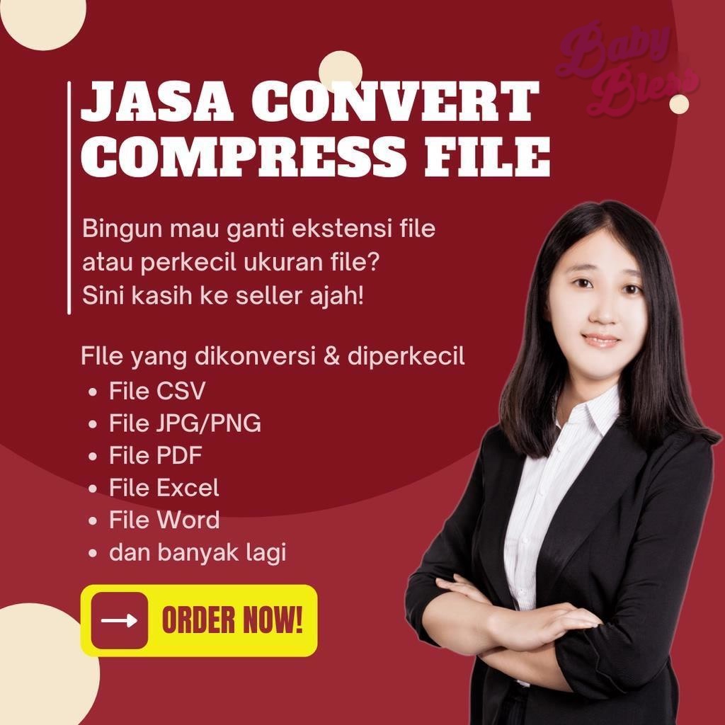 Jual JASA CONVERT, COMPRESS PDF (> 20 LEMBAR), COMPRESS PDF, CONVERT