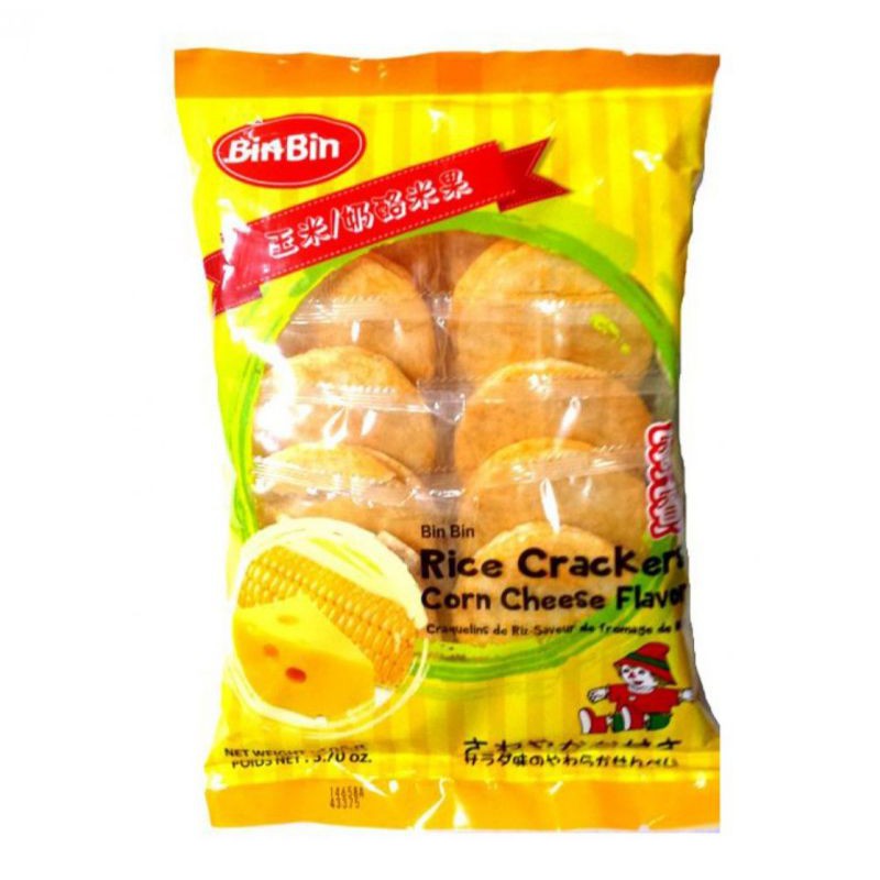 Jual Bin Bin Rice Crackers Corn Cheese Flavor 105gr Shopee Indonesia