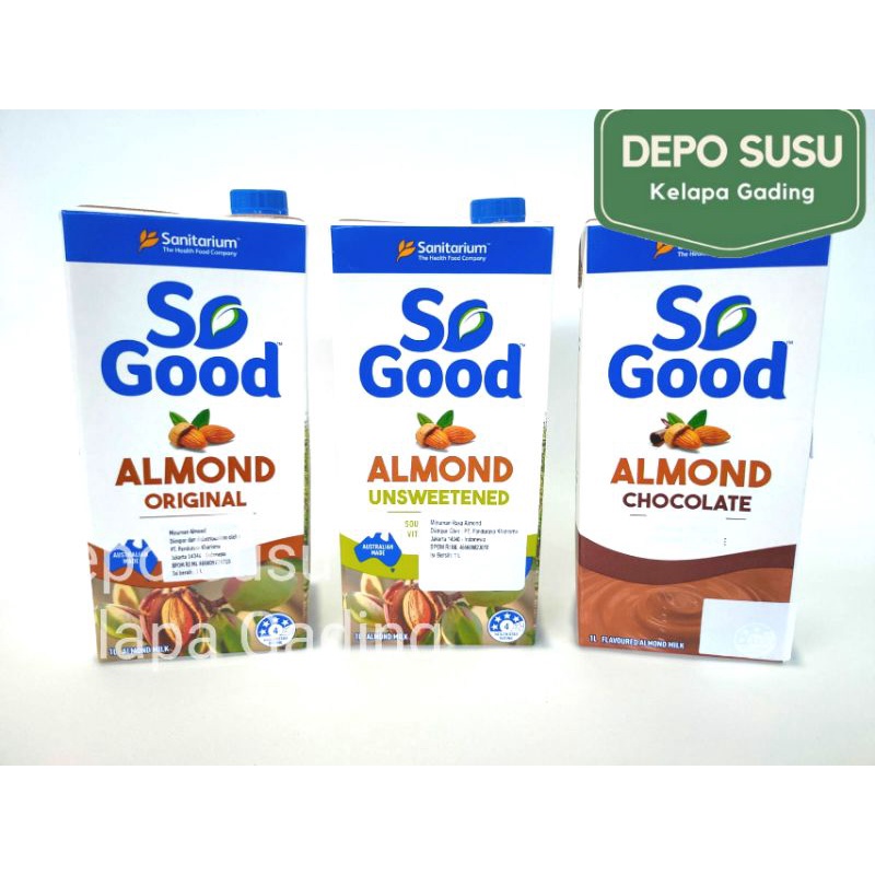 Jual Sanitarium So Good Almond Milk Original / Unsweet Susu Almon Oat