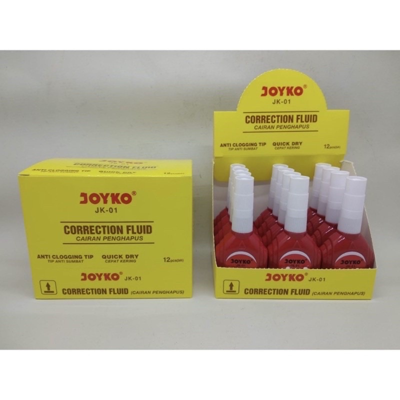 Jual Tip ex / correction Pen JOYKO merah harga perlusin 12pc Shopee