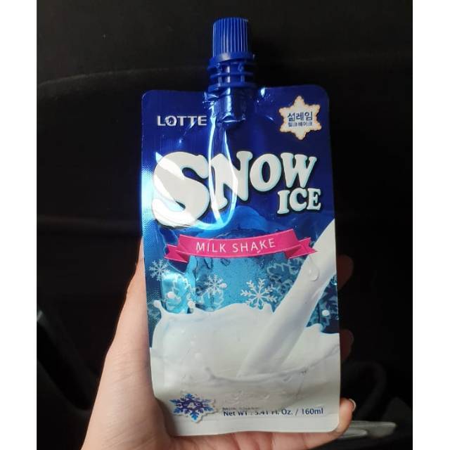 Jual Lotte Snow Ice Milk Shake Ice Cream 160ml Es krim Korea rasa Susu