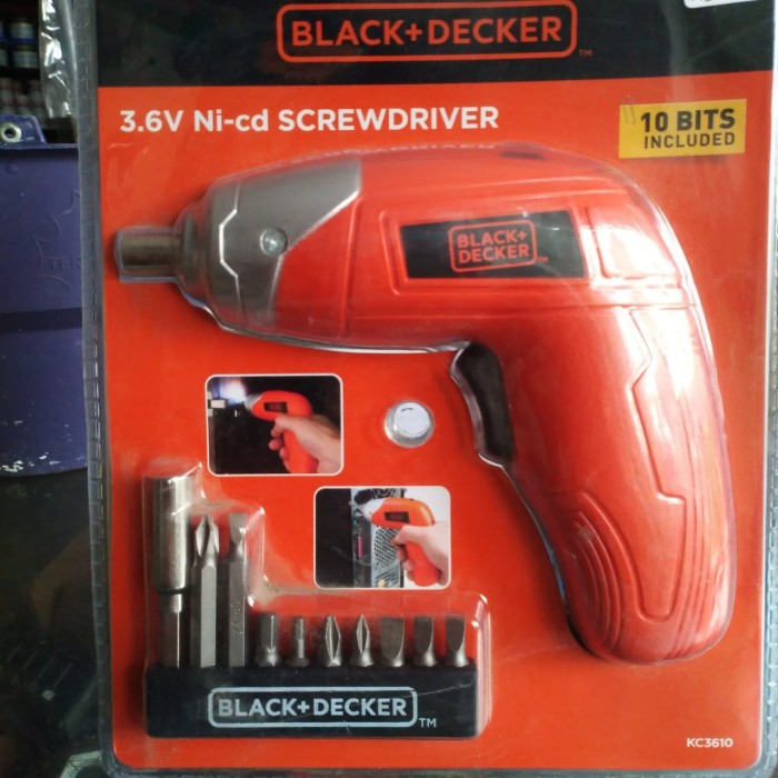 Jual Deskripsi Black + Decker Obeng Electric Screwdriver Cordless 3.6V