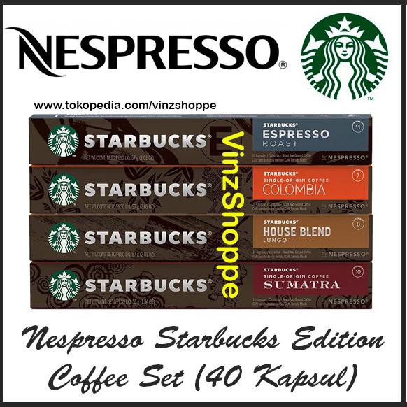 Jual Nespresso Capsules Starbucks Edition Coffee Set (40 Kapsul