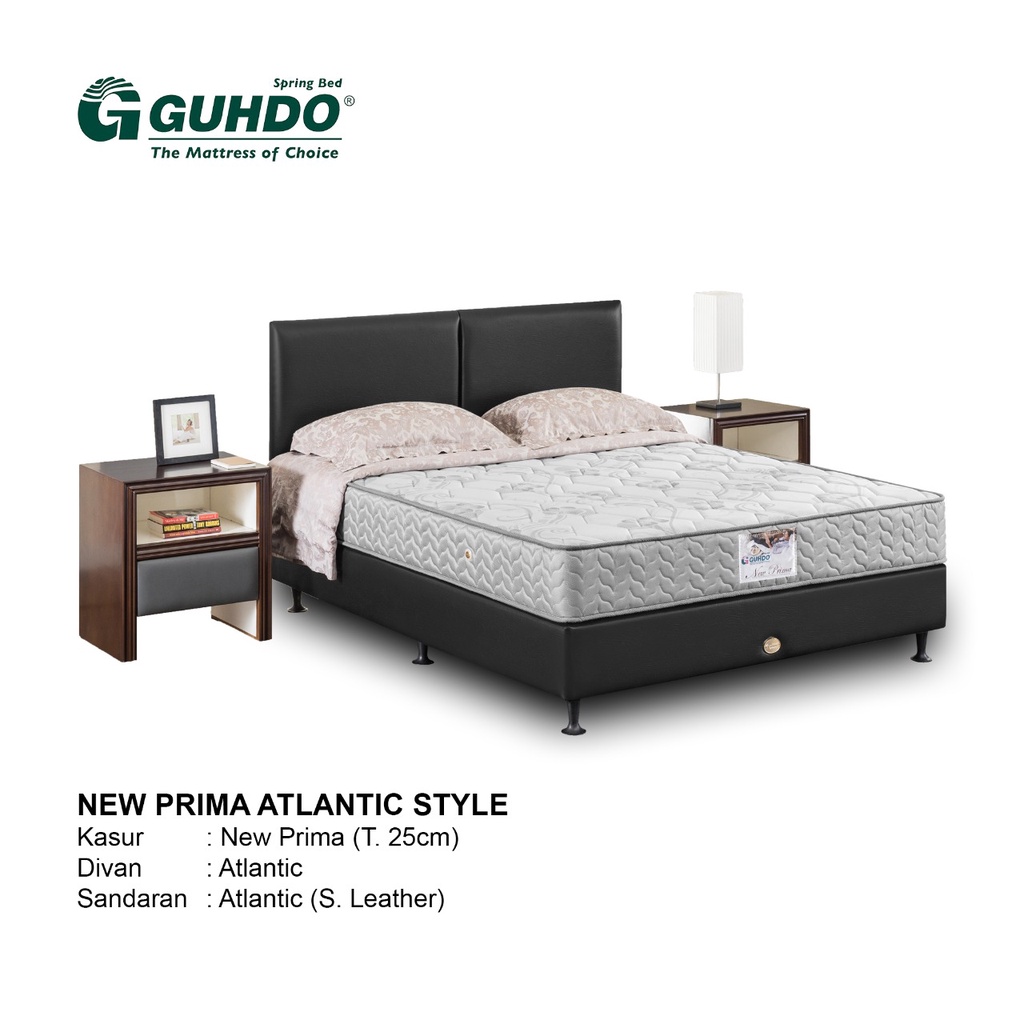 Jual Bed Set Kasur Spring Bed Guhdo New Prima Atlantic Style Shopee