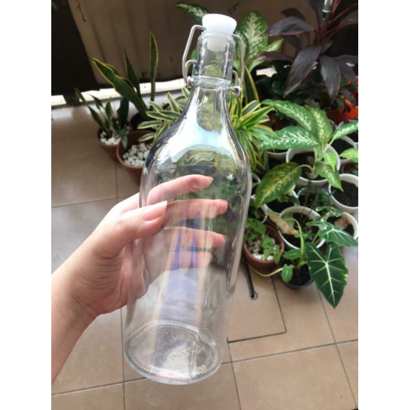 Jual BOTOL KACA IKEA 1 LITER & BOTOL KACA 350ML Shopee Indonesia