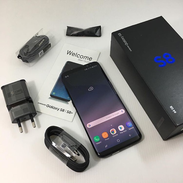 Jual (ORIGINAL) Samsung Galaxy S8 RAM 4GB MEMORY 64 GB Fullset Second