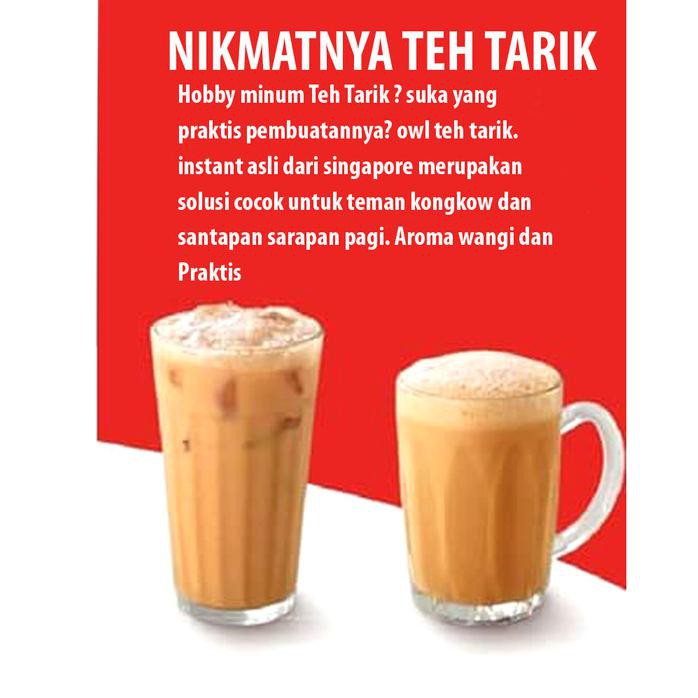 Jual OWL TEH TARIK 1 PACK ISI 20 SACHET ORIGINAL SINGAPORE Shopee