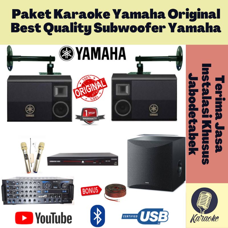 Jual Paket Sound System Karaoke Yamaha Best Quality Plus Subwoofer