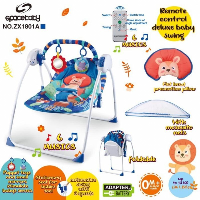 Jual SPACEBABY REMOTE CONTROL DELUXE BABY SWING Shopee Indonesia