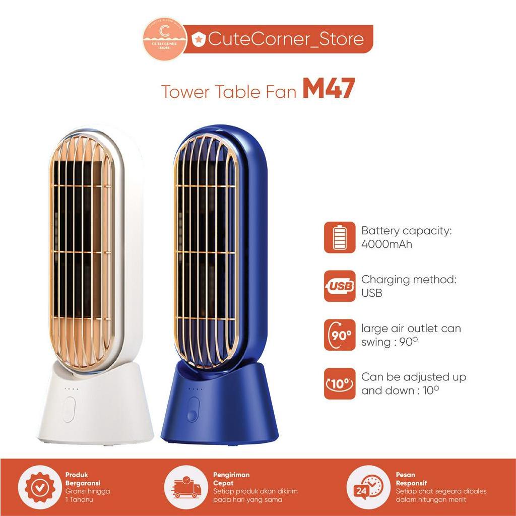 Jual Muxnw M47 Tower Fan Desktop Tower Fan office household usb charge
